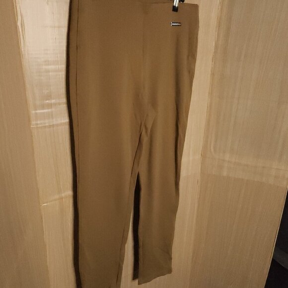 Rafaella Tan Elastic Waist Slim Knit Pants Medium - Picture 3 of 8